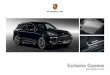 Exclusive Cayenne - Official Porsche Website · Carbon Carbon ist ein leichtes, aber hochs tabiles Material aus dem M otors port. Seine sportliche Optik sorgt für Rennsport-Ambiente
