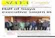 Tich Gi Dongruok ISSUE NO. 2 (25TH JAN. - 8TH FEB. 2018 ...siaya.go.ke/wp-content/uploads/2018/03/Official-2nd-Issue-The-Siaya... · The SIAYA County County Newsletter THE CEC, Roads