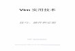 Vim 实用技术 - wyw.dcweb.cnwyw.dcweb.cn/vim/VimArticle.pdf · Vim实用技术 技巧、插件和定制 吴咏炜（¼‰ 最初由IBM developerWorks中国网站（Linux专栏）发表，网址是