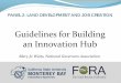 Guidelines for Building an Innovation Hub · Strategic Framework for Policy Decisions and Investments ... innovation business model, reward faculty entrepreneurs Regulations and Procurement