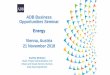 ADB Business Opportunities Seminar Energy Vienna, Austria ... · and job creation with renewable energy; productive use of energy to generate income; solar home systems Accelerating