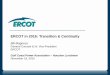 ERCOT in 2016: Transition & Continuity · • Transmission Projects endorsed in 2015 total $413.3 Million. • All projects (in engineering, routing, licensing, and construction)