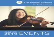 2019 SUMMER EVENTS - purcell-school.org · Schumann - String quartet in F major (i) Anya Robins & Rebeca Lazar – violins Catherine White – viola; Tianao Pan - cello Piazzolla