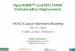 OpenO&M™ and ISO 15926 Collaborative DeploymentM_and_ISO_15926... · Alan Johnston OpenO&M Initiative Chair MIMOSA President POSC Caesar Members Meeting Oct 20, 2009 Kuala Lumpur,