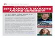 2019 Barkan & Marantz Flyer - aaep.osu.edu Barkan & Marantz Flyer_1.pdf · 12:30-3:30pm, Friday, March 29 in the Barnett Collaboratory The Manuel Barkan Fellowship Award is a competitive
