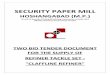 SECURITY PAPER MILL - spmhoshangabad.spmcil.comspmhoshangabad.spmcil.com/SPMCIL/UploadDocument/CLAFFLINE REFINER2013...Closing date and time for receipt of tenders Up to 27.08.2013