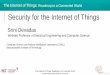 Security for the Internet of Things - | MIT xProMITProfessionalX+IOTx+2017_T1+type@... · © 2016 Massachusetts Institute of Technology The Internet of Things: Roadmap to a Connected
