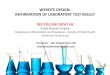 WEBSITE DESIGN: INFORMATION OF LABORATORY TEST RESULTdrrc.ui.ac.id/acsel/lister/Oral Presentations/A07_ACSEL 2015 Oral... · examination imunoserologi urine examination stool examination