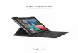 Complete Setup Guide - logitech.com · English4 X Bluetooth Sl im Fol io Pro _____XX 1 2 3! @ # _____XXXXXX_ SETTING UP THE CASE 1 Lay keyboard case flat and slide iPad into the bottom