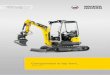 EZ17 - Mech-N-Air · EZ17 Zero Tail Excavator 1.7 t operating weight Compactness in top form. The new EZ17