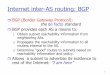 Internet inter-AS routing: BGP - inet.tu-berlin.de file3 BGP Basics Pairs of routers (BGP peers) exchange routing info over semi-permanent TCP connections: BGP sessions Note that BGP