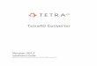 Tetra4D CONVERTER 2017 - Installation guide Tetra4D Converter 2017 Installation Guide 2 Activation and