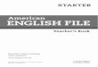 American ENGLISH FILE - jangal.com English File Starter... · OXFORD UNIVERSITY PRESS 198 Madison Avenue New York, NY 10016 USA Great Clarendon Street, Oxford, ox2 6DP, United Kingdom