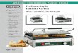 WARING COMMERCIAL PANINI GRILLS Italian-Style Panini Grills NSF آ® Italian-Style Panini Grills WPG150/WPG250/WPG300