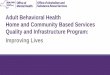 Adult Behavioral Health Home and Community Based Services ... BH HCBS Quality and... · April 30, 2018 2 Agenda for the Day • Vision and Overview: HARP and BH HCBS • Recovery