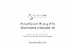 Annual General Meeting of the Shareholders of Salzgitter AG · english SZAG Investor Relations Mindmap of framework conditions and risk factors Annual General Meeting of Shareholders