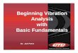 Beginning Vibration Analysis with Basic Fundamentals · Beginning Vibration Analysis with Basic Fundamentals By: Jack Peters . Jack D. Peters Beginning Vibration 2 Introduction Understanding