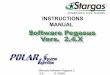 INSTRUCTIONS MANUAL - Gasshop24 · 3 This manual providesthe installer with information on how to use the Pègasus software. It is necessary for the correct installation and operation