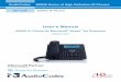 User’s Manual - AudioCodes · User's Manual Notices Version 3.0.1 7 420HD IP Phone for Microsoft Skype for Business Notice Information contained in this document is believed to
