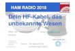 Dein HF-Kabel, das unbekannte HAM RADIO 2018 HAM RADIO 2018 1 Dein HF-Kabel, das unbekannte Wesen PROF