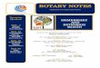 ROTARY NOTES - clubrunner.blob.core.windows.net · Secretaries, Treasurers, and Chairs of Public Image, Foundation, and Membership Committees are encouraged to attend. WORLD POLIO
