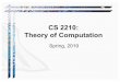 CS 2210: Theory of Computation - bowdoin.edusmajerci/teaching/cs2210/2019spring/lectures/01-intro... · "I went to CS 2210 because I wished to compute deliberately, to front only