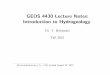 GEOS 4430 Lecture Notes: Introduction to Hydrogeologybrikowi/Teaching/Hydrogeology/Lecture... · { East: emphasis on surface water management (rivers, lakes, etc.) and drainage, contamination