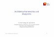 Architekturframeworks und Blueprints - hpi.uni-potsdam.de · © 2007 – 2010 Wolfgang W. Keller - all rights reserved 2 Wo sind wird ? Model- lierung Stan-dardi- sierung Audi Strategische