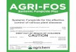 AGRI-FOS - Vivid Life Sciences · AGRI-FOS SYSTEMIC FUNGICIDE FOR THE EFFECTIVE CONTROL OF VARIOUS PLANT DISEASES ENCOUNTERED IN COMMERICAL AND AGRICULTURAL SYSTEMS ACTIVE INGREDIENTS: