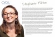 Stephanie Fulton’s thoughtful decision to become a Family ... · Stephanie Fulton’s thoughtful decision to become a Family Nurse Practitioner evolved over years of caring for