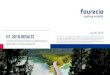 July 20, 2018 H1 2018 RESULTS - faurecia.com©sultats... · and 13% of Group sales They continued to be driven by sales to Chinese OEMs, which amounted to €289m, up 92%*, and represented