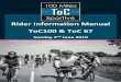 Rider Information Manual ToC100 & ToC 67 and ToC67 V1.3.pdf · Club Kermesse Open 09.00 – 19.00 Club Kermesse Race Start 09.00 Start Area Women Gran Fondo Start 09.53 Start Area