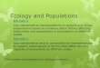 Ecology and Populations - loulousisbiology.weebly.comloulousisbiology.weebly.com/uploads/2/1/9/3/21932052/ecology_and... · biodiversity and populations in ecosystems of different