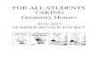 FOR ALL STUDENTS TAKING Geometry Honors - cdsd.k12.pa.us fileGeometry Honors 2014-2015 SUMMER REVIEW PACKET . 2 Dear Student and Parent/Guardian, The math department at Central Dauphin