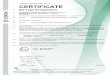 CERTIFICATE - HUMMEL€¦ · (20) Certificate history Issue 0- 208848500 initial certificateblanking element Issue 1- 210127700 addition of thread adapter Issue 2 - 210690000 standard