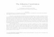 The Athenian Constitution - University of Albertaegarvin/assets/athenian-constitution.pdf · The Athenian Constitution . Pseudo Aristotle . H. Rackham translation (Loeb 1935) Edited