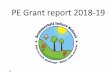 PE Grant report 2018-19 - summerhillinfantschool.co.uk · Sports personalities to work with pupils £11371 After school clubs offered to pupils in KS1: KS1 use of Real PE to introduce