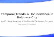 Temporal Trends in HIV Incidence in Baltimore City · Jana Jordan, MPH Candidate. Agenda • Highlight the background behind HIV/AIDS and the Needle Exchange Program in Baltimore