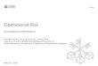 Operational Risk - people.math.ethz.chpatrickc/qrm/OpRisk2019.pdf · – Supervisory Guidance for Data, Modeling, and Model Risk Management Under the Operational Risk Advanced Measurement