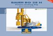 Rotary Drilling Rig - bauer.de · – Mounting and demounting possible with the drilling rig – Transport of the machine possible without removing counterweights Safety equipment