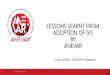 LESSONS LEARNT FROM ADOPTION OF IVS BY ANEVAR€¦ · •ANEVAR are now involved in working groups which solve valuers issues together with theorists and with practitioners at national,