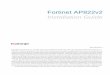 Fortinet AP822v2 Installation Guide · 4 Fortinet, Inc. - EULA v14 - September 2015 1. License Grant. This is a license, not a sales agreement, between you and Fortinet. The term