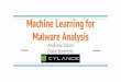 Malware Analysis Machine Learning for Andrew Davison-demand.gputechconf.com/gtc/...machine-learning-for-malware-analysis.pdf · Scaling Malware Detection - Previously mentioned approaches