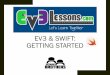 EV3 & SWIFT: GETTING STARTEDev3lessons.com/en/TabletLessons/swift/EV3SwiftGettingStarted.pdf · Swift TapCoding COdng trainer Code! Learn to program S. swift sagg skills on go! Code!