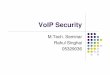 VoIP Security - cse.iitb.ac.inrahuls_05/resources/MTech_seminar_VoIP_Security... · replay protection to the RTP/RTCP traffic. It ensures a secure media exchange. Multimedia Internet
