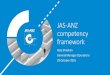 JAS-ANZ competency · •JAS-ANZ has a large dispersed workforce to service our clients •The spread and number of assessment team members makes it difficult to continue with past