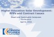 Higher Education Solar Development: RFPs and Contract Issues · Higher Education Solar Development: RFPs and Contract Issues Smart and Sustainable Campuses Conference April 5, 2016