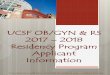 UCSF OB/GYN & RS 2017 – 2018 Residency Program Applicant ... UCSF OBGYN... · UCSF OB/GYN & RS 2017 – 2018 Residency Program Applicant Information You were once wild here.. Don't