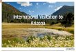 International Visitation to Arizona · International Visitation to Arizona Presenting YE 2018 Data. Hello everyone, and welcome to AOT’s 2019 presentation of international travel