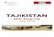 TAJIKISTAN - epfl.ch · Tajikistan, covers 14 watersheds. The region is mountainous, there are therefore steep slopes and contrasted climatic conditions (most of the precipitation